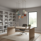 OrbisVitrum Clear Glass Globe Pendant Light - Modern E27 Ceiling Lamp