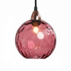 OrbisVitrum Clear Glass Globe Pendant Light - Modern E27 Ceiling Lamp