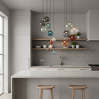 OrbisVitrum Clear Glass Globe Pendant Light - Modern E27 Ceiling Lamp