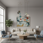 OrbisVitrum Clear Glass Globe Pendant Light - Modern E27 Ceiling Lamp