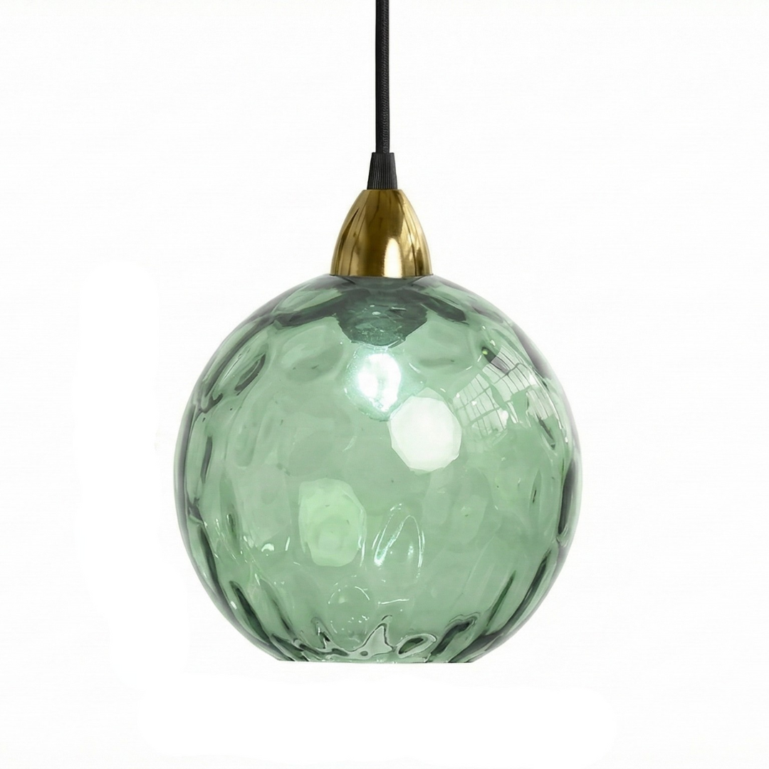 OrbisVitrum Clear Glass Globe Pendant Light - Modern E27 Ceiling Lamp