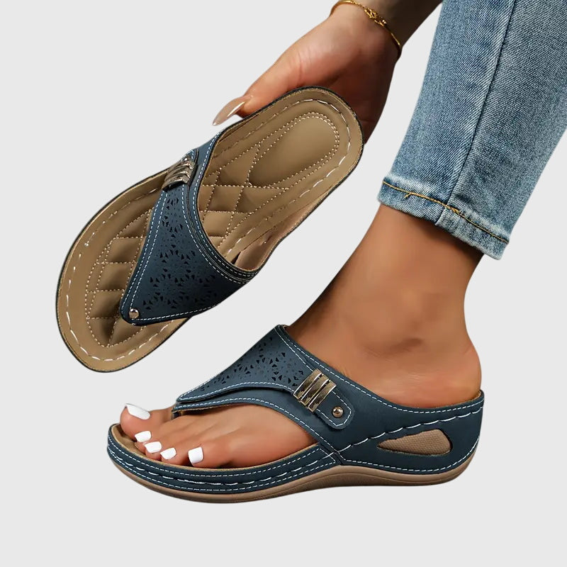 Orthopedic Sandals with Ergonomic Support and Slip-On Design – Comfortable Casual Footwear  2