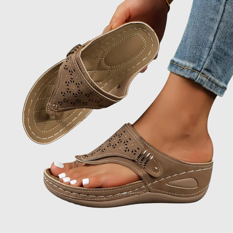 Orthopedic Sandals with Ergonomic Support and Slip-On Design – Comfortable Casual Footwear in Black, Brown, Beige, Sizes 6-11 1
