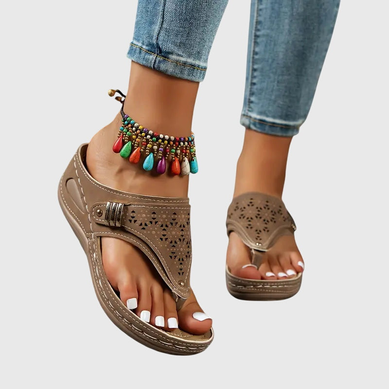 Orthopedic Sandals with Ergonomic Support and Slip-On Design – Comfortable Casual Footwear in Black, Brown, Beige, Sizes 6-11 5