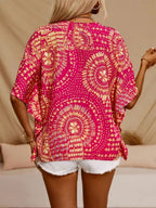 Pine Women's V-Neck Top | Lightweight Polyester, Classic Style 2