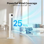 Portable Air Conditioner Tower with Remote Control and 90-Degree Oscillation for Bedroom 1