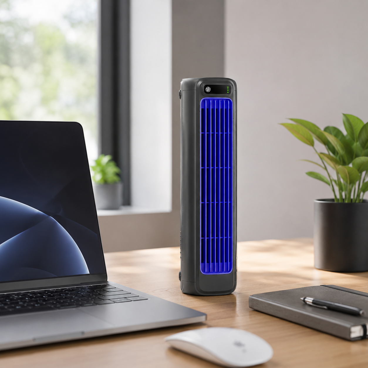 Portable Air Conditioner with Rechargeable Battery and Quiet Design