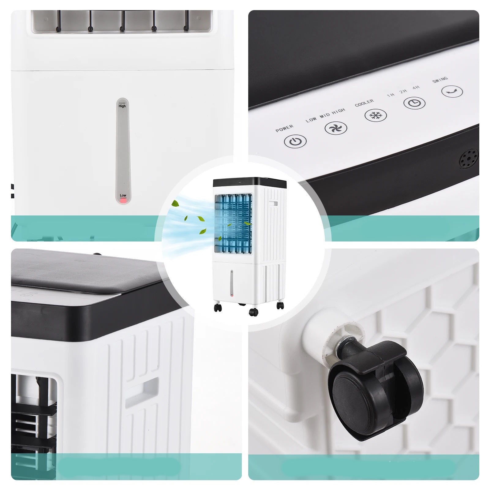 Portable Air Conditioner with Remote Control and Ice Tray for Home 3