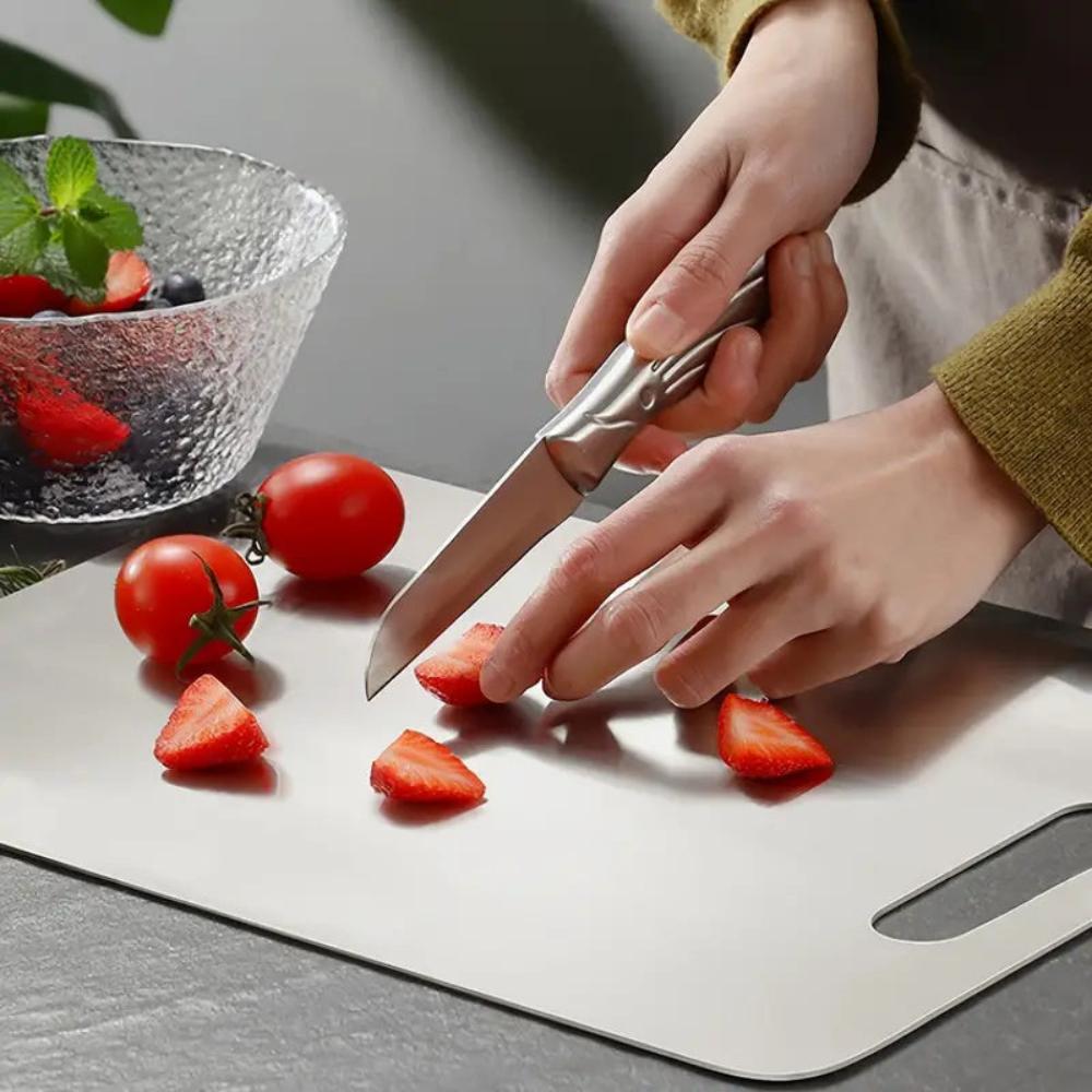 Premium Stainless Steel Chopping Board – Antibacterial, Durable, Non-Porous for Safe Food Preparation 2