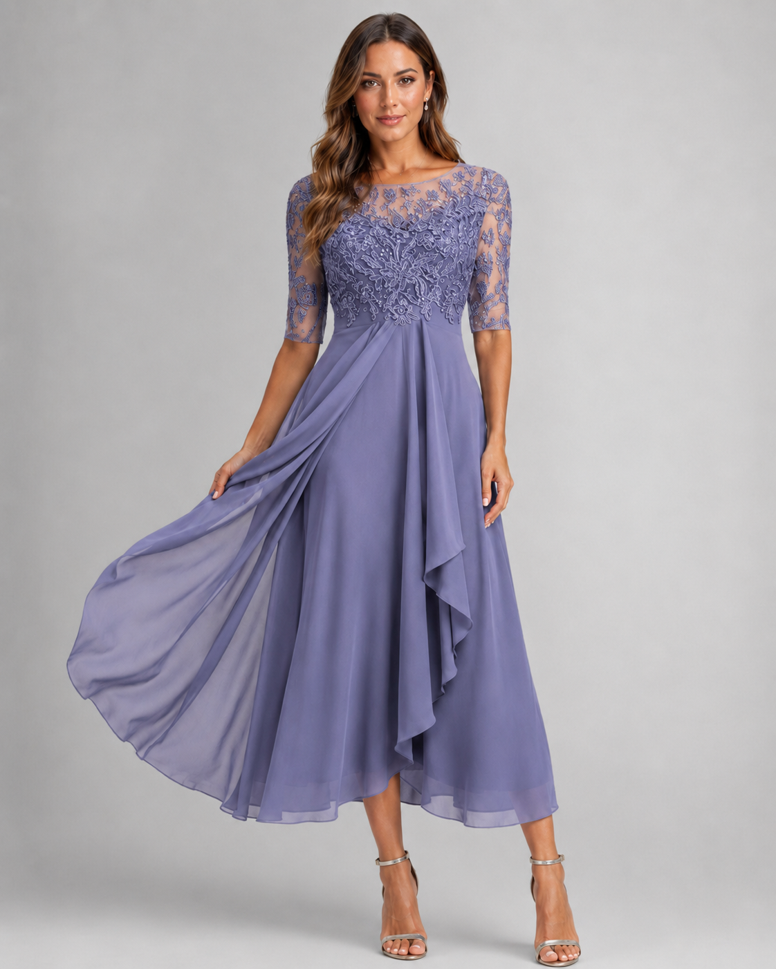 Rhea Women's Lace Dress | Timeless Elegance for Summer Events 00
