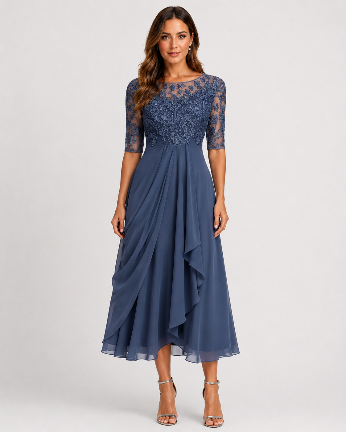 Rhea Women's Lace Dress | Timeless Elegance for Summer Events 01