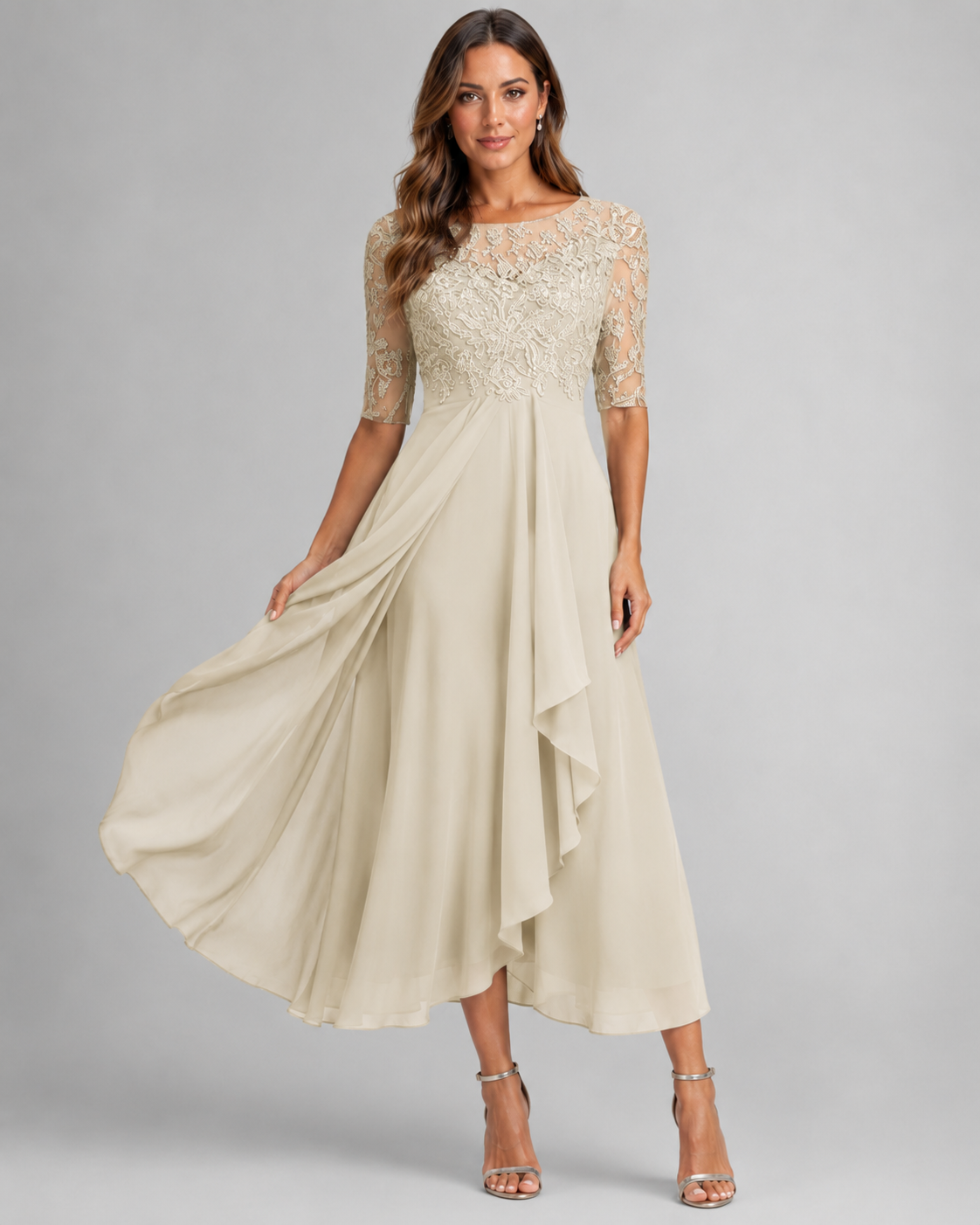 Rhea Women's Lace Dress | Timeless Elegance for Summer Events 22