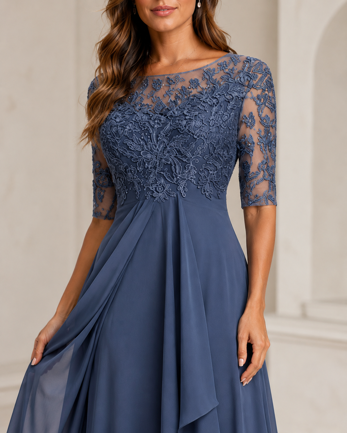 Rhea Women's Lace Dress | Timeless Elegance for Summer Events 02