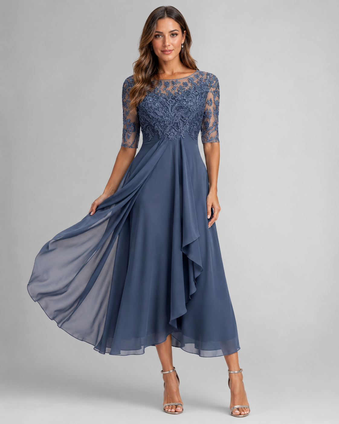 Rhea Women's Lace Dress | Timeless Elegance for Summer Events 44