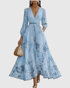 Rosa Women's Maxi Dress | Pleated Floral Design, Elegant Summer Dress 5