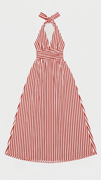 Sandy Women's Maxi Dress | Striped V-Neck, Summer Elegance 5