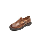 Savannah Women's Black Loafers | Classic Strap Design, Comfortable Fit 7