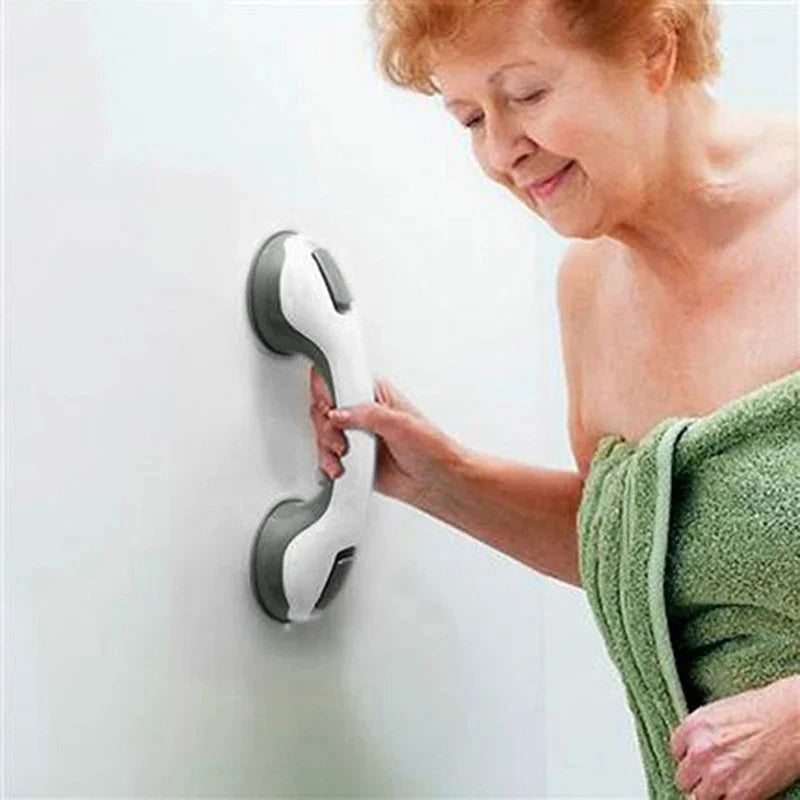 Secure Bathroom Grab Bar with Suction Mount – Non-Slip Shower Grab Rail for Safety and Easy Installation on Smooth Surfaces 3