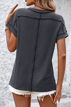 Sierra Women's T-Shirt | Ribbed Stretch Fabric, Versatile Casual Style 1