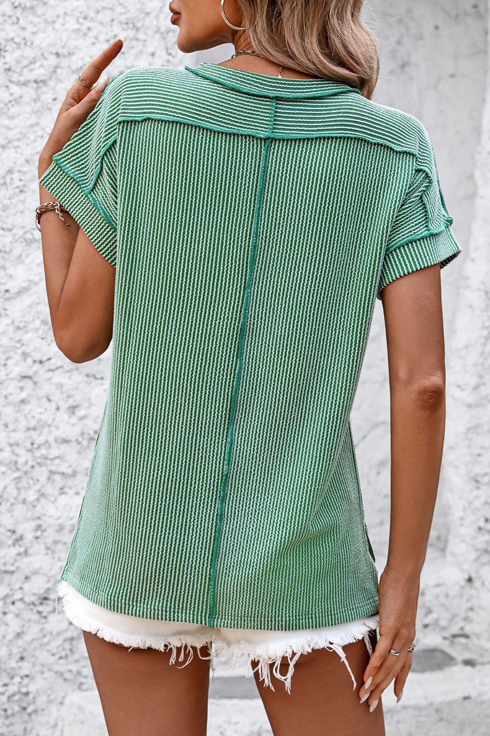 Sierra Women's T-Shirt | Ribbed Stretch Fabric, Versatile Casual Style 5