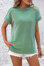 Sierra Women's T-Shirt | Ribbed Stretch Fabric, Versatile Casual Style 7