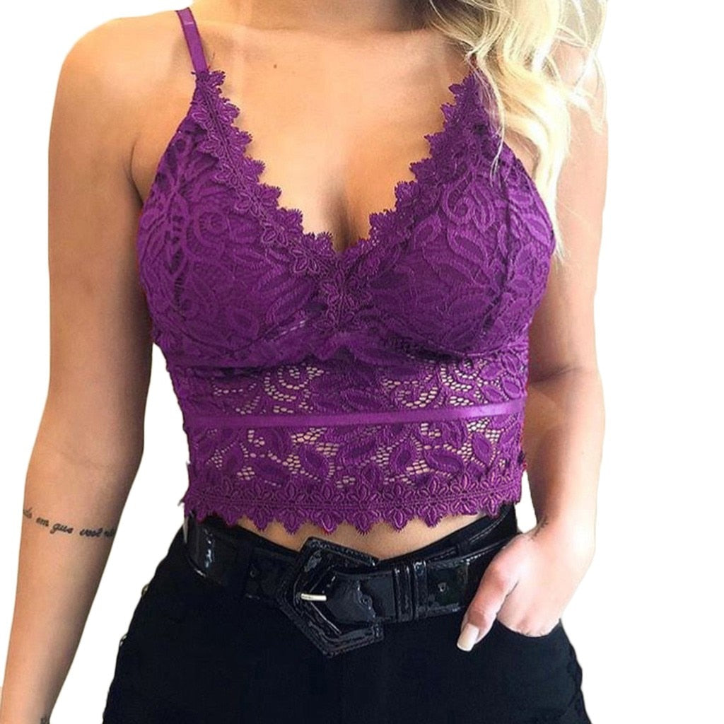 Sierra Women's V-Neck Mesh Crop Top | Adjustable Straps, Elegant Design 12