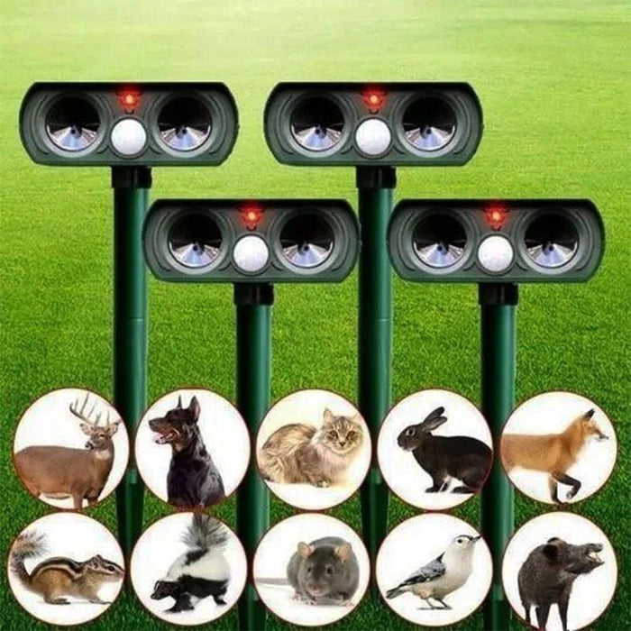 Solar-Powered Ultrasonic Animal Repeller with Motion Sensor for Garden 1