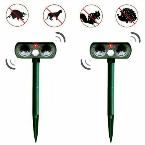 Solar-Powered Ultrasonic Animal Repeller with Motion Sensor for Garden 2
