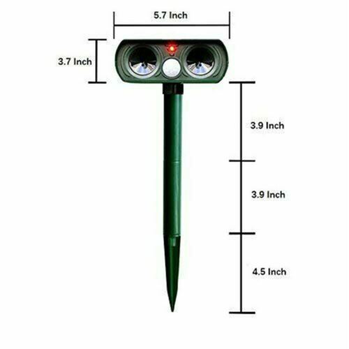 Solar-Powered Ultrasonic Animal Repeller with Motion Sensor for Garden 5