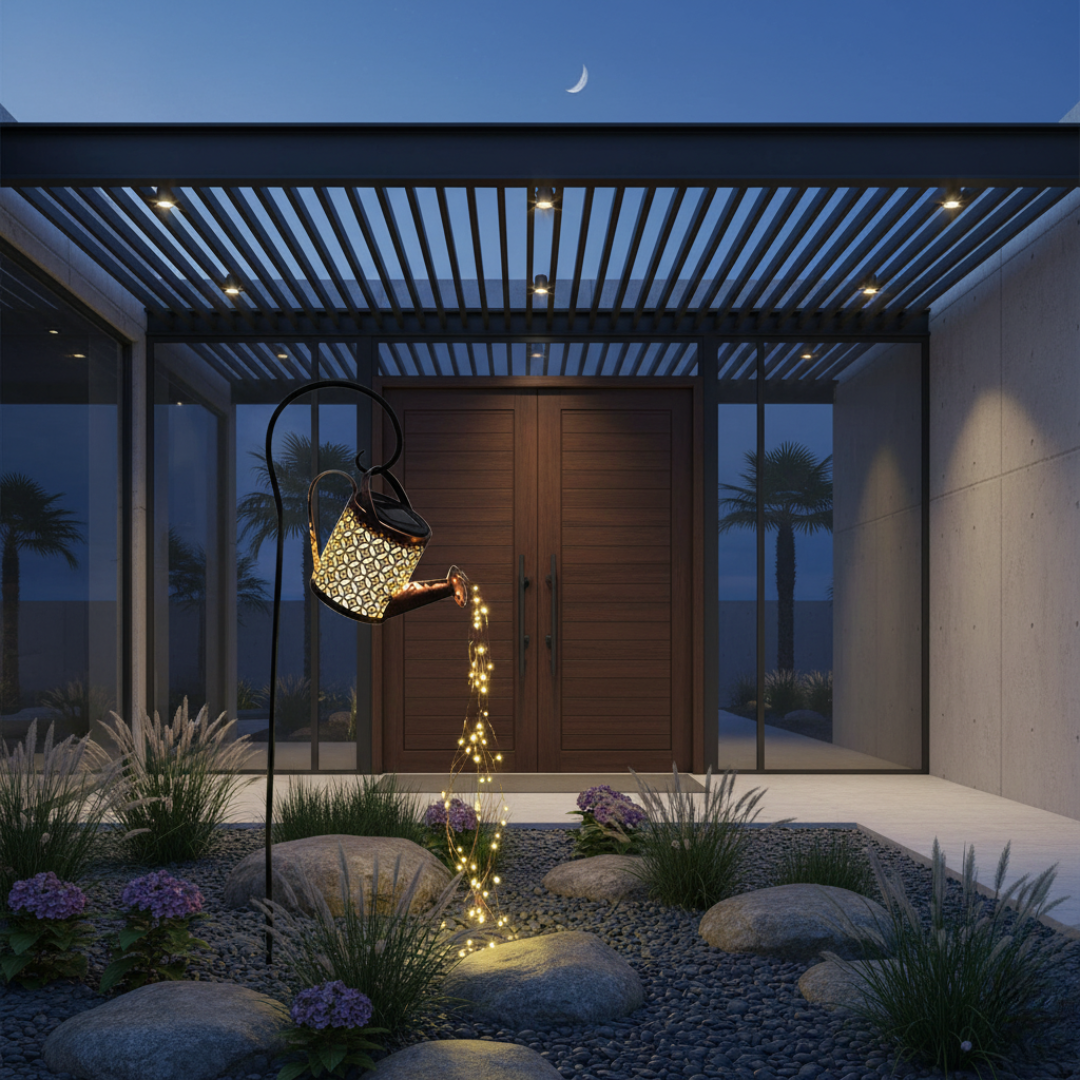 SolarMagic Star Solar Lantern - Waterfall Fairy Lights for Garden & Patio, IP65