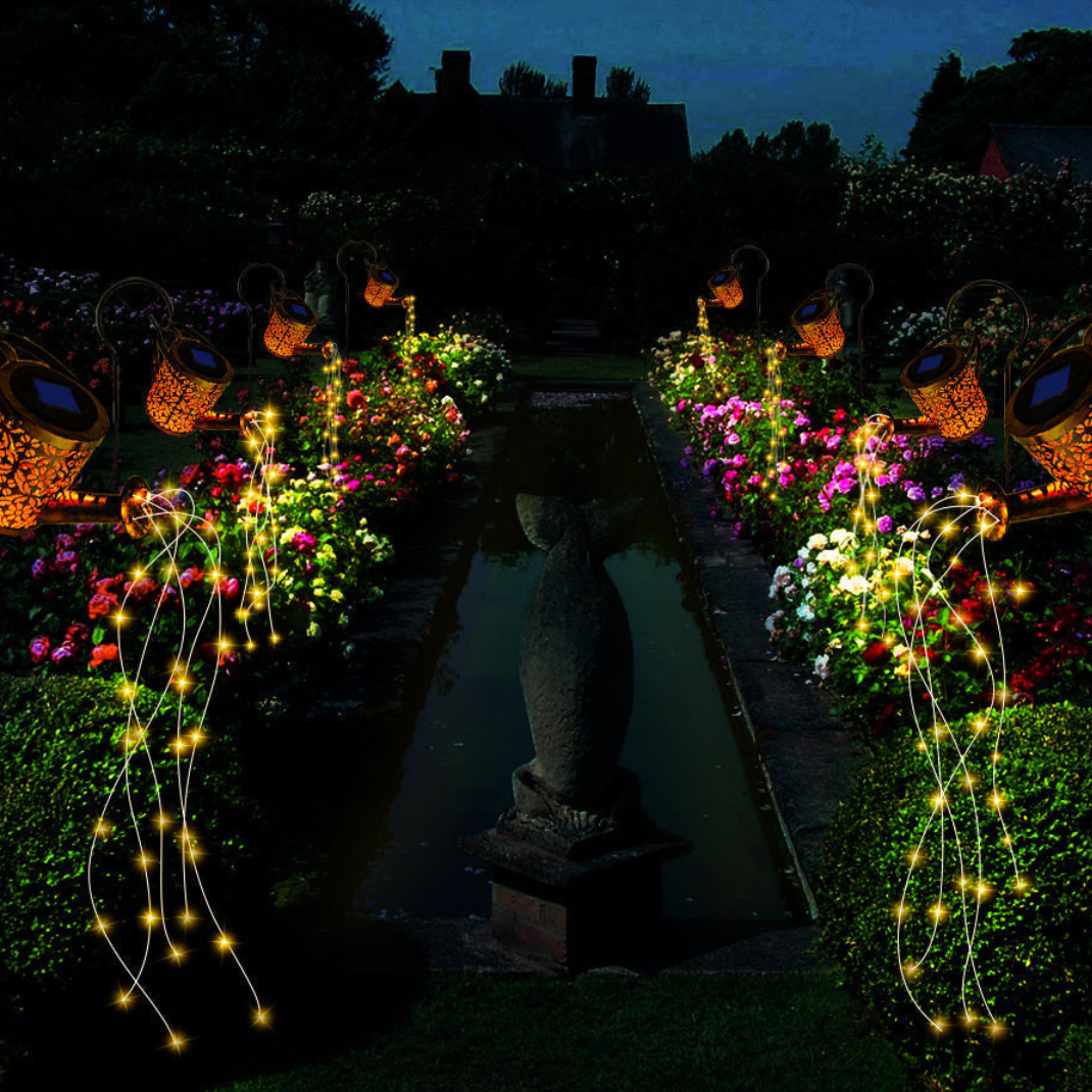 SolarMagic Star Solar Lantern - Waterfall Fairy Lights for Garden & Patio, IP65