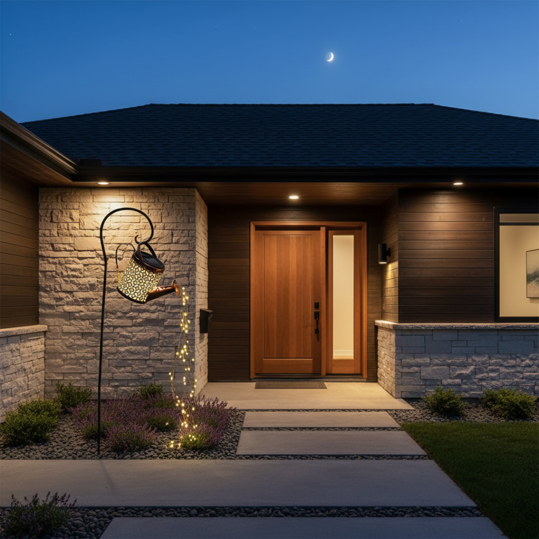 SolarMagic Star Solar Lantern - Waterfall Fairy Lights for Garden & Patio, IP65