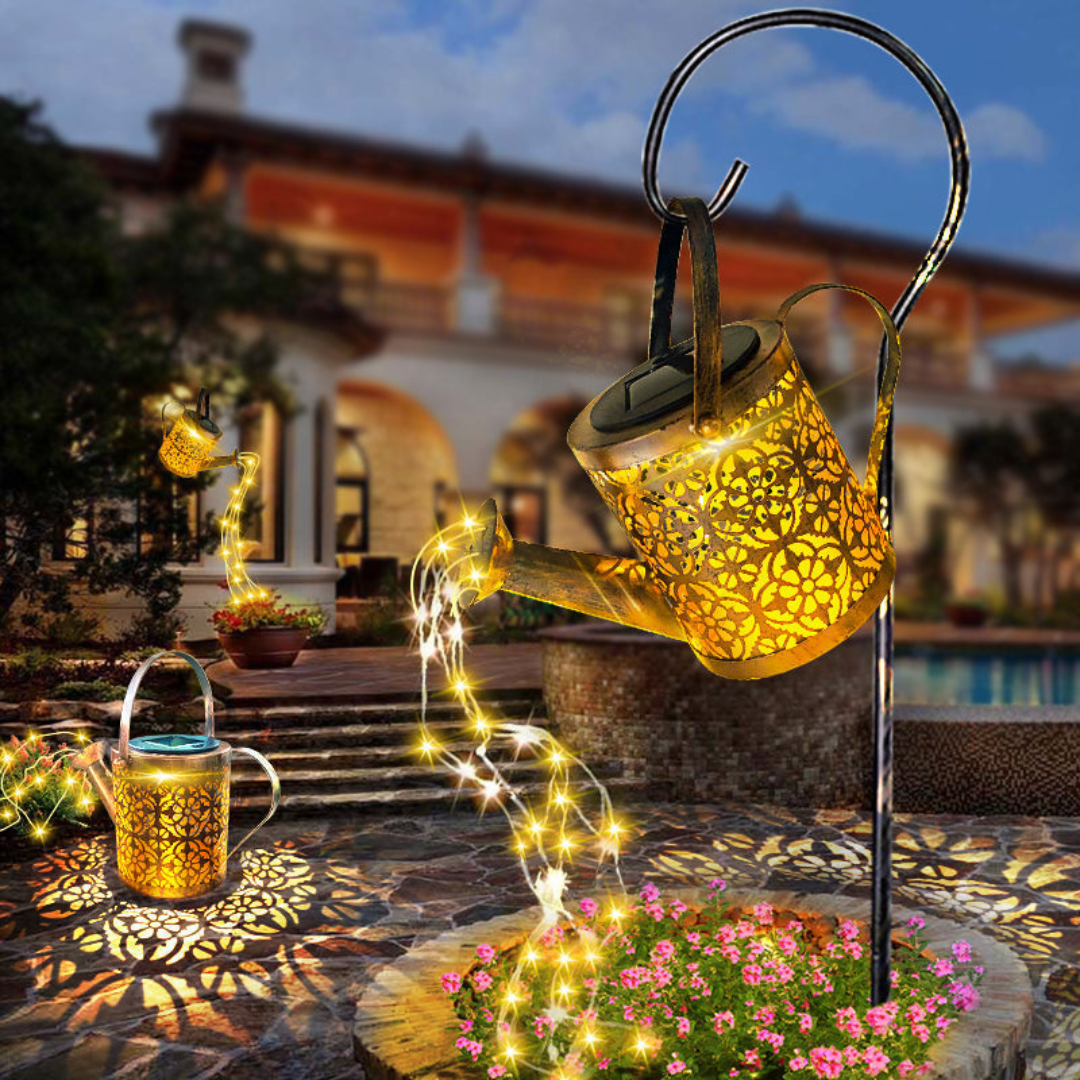 SolarMagic Star Solar Lantern - Waterfall Fairy Lights for Garden & Patio, IP65