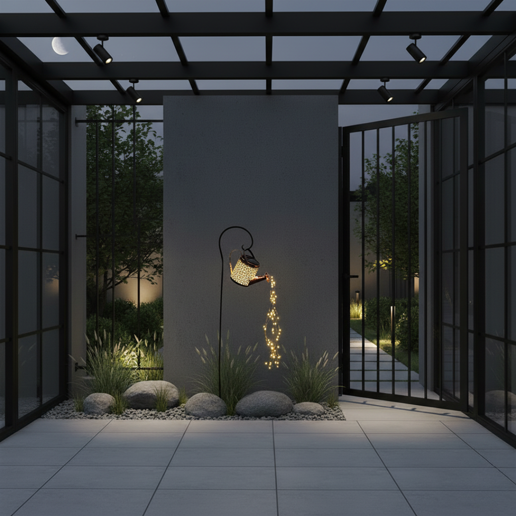 SolarMagic Star Solar Lantern - Waterfall Fairy Lights for Garden & Patio, IP65