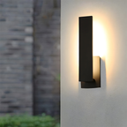 Solvante Modern Outdoor Wall Light - IP54 Waterproof Aluminum LED Garden Sconce