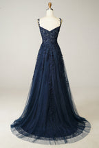 Sophie Women's A-line Evening Gown | Elegant Appliqués, Formal Dress 1