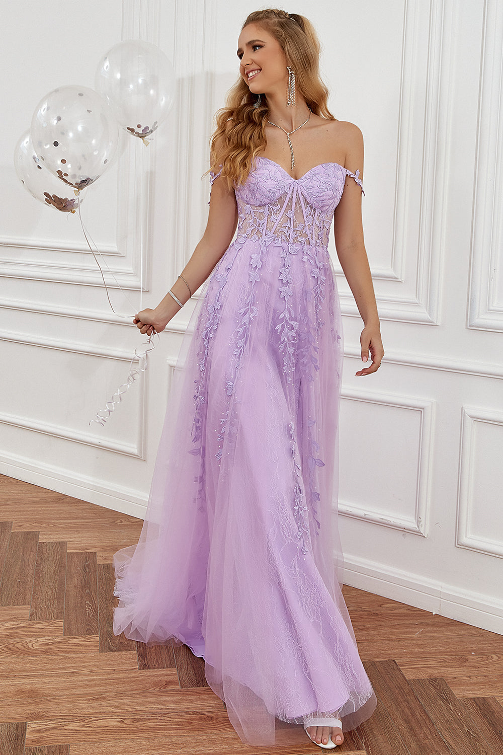 Sophie Women's A-line Evening Gown | Elegant Appliqués, Formal Dress 8