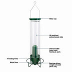 Squirrel Proof Bird Feeder in Metal with Rotating Perch for Garden 7