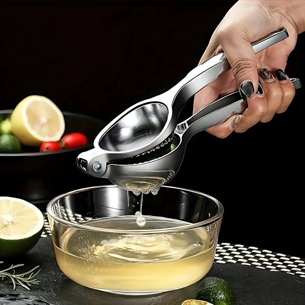 Stainless Steel Citrus Juicer and Lemon Squeezer – Effortless Manual Hand Juicer for Oranges, Limes, and Grapefruits 0