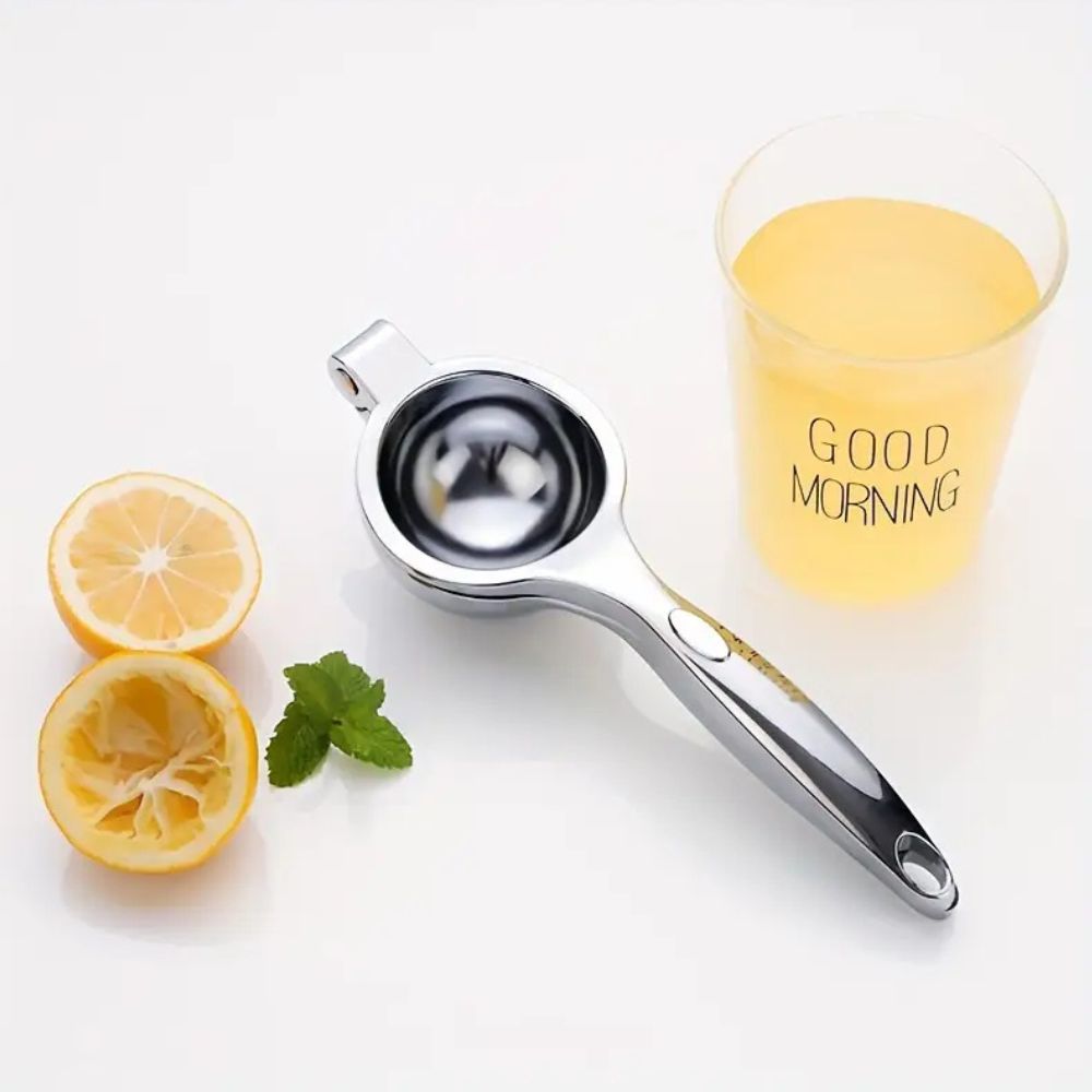 Stainless Steel Citrus Juicer and Lemon Squeezer – Effortless Manual Hand Juicer for Oranges, Limes, and Grapefruits 1