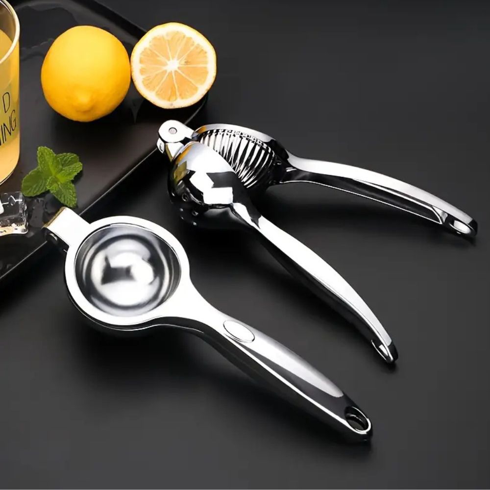 Stainless Steel Citrus Juicer and Lemon Squeezer – Effortless Manual Hand Juicer for Oranges, Limes, and Grapefruits 2