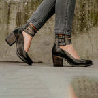 Stylish Women's Heeled Shoes with Comfortable Sole – Elegant PU Leather Design, Non-Slip Tread, Perfect for Any Occasion 4
