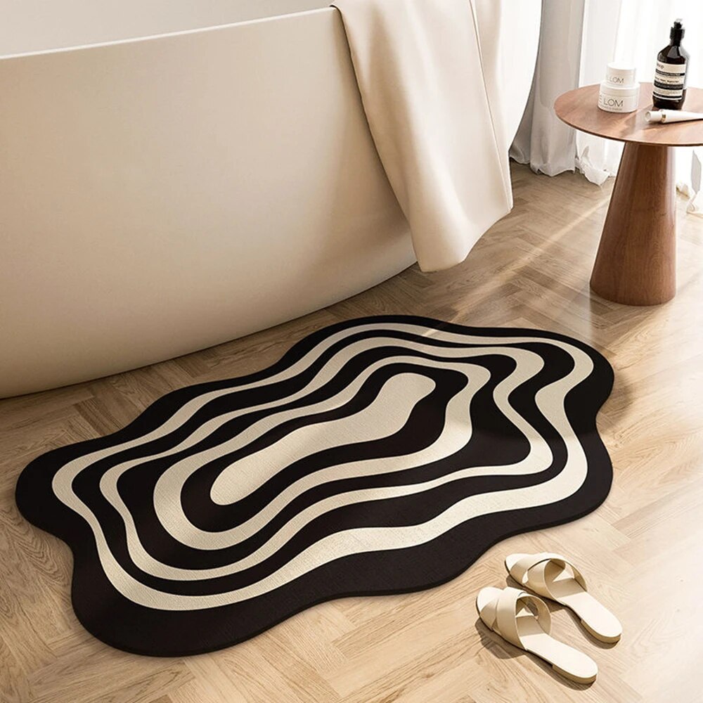 Super Absorbent Non-Slip Bath Mat 40x60cm – Quick-Drying Bathroom Mat for Safe Shower Use 0