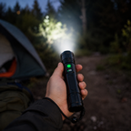 Tactical LED Flashlight with 100000 Lumens and Power Bank Feature