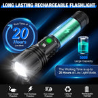 Tactical LED Flashlight with 100000 Lumens and Power Bank Feature 4