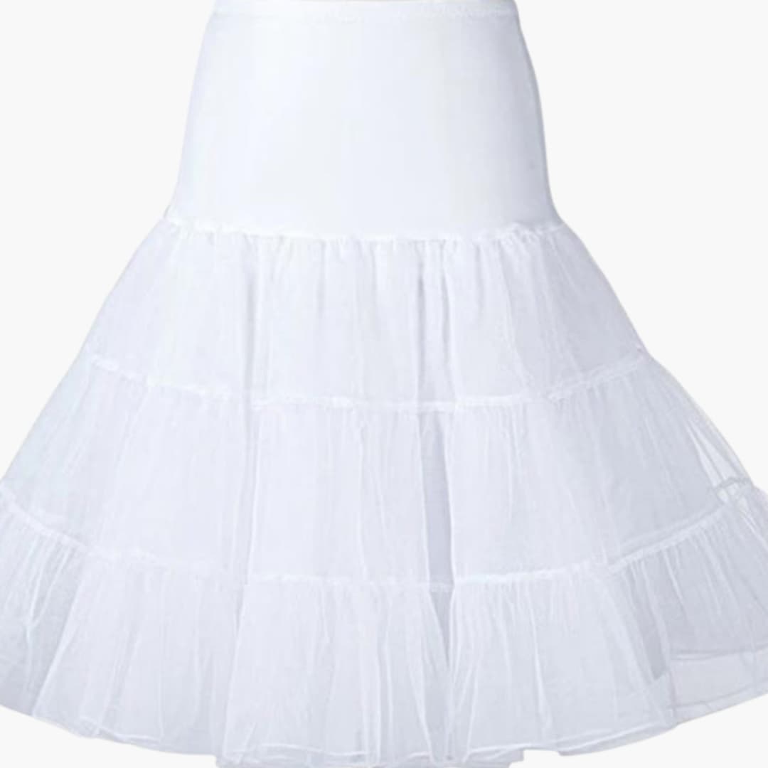 Ula Women's Midi Underskirt | Elastic Waistband, Layered Design 0