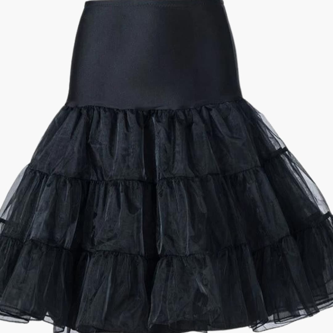 Ula Women's Midi Underskirt | Elastic Waistband, Layered Design 1