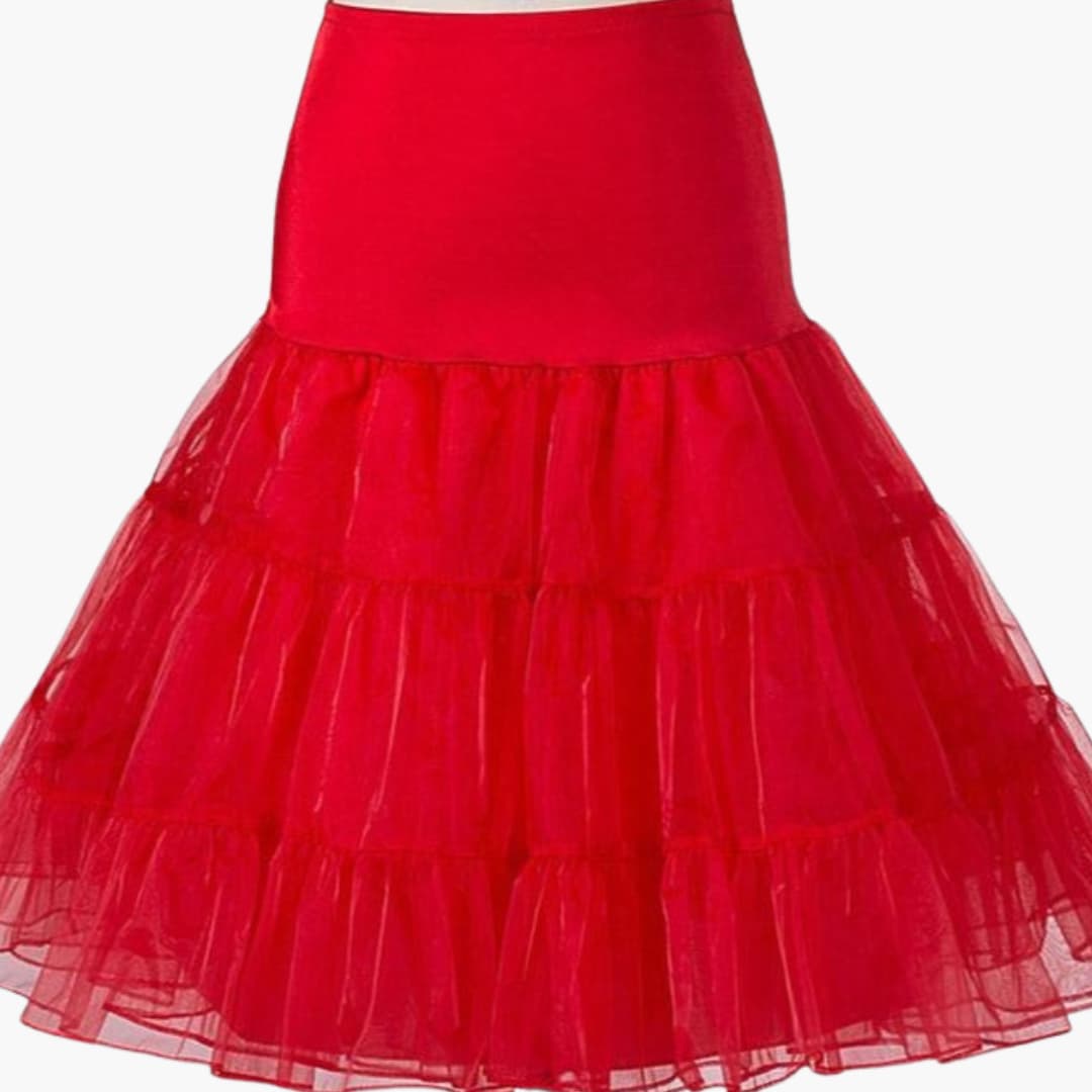 Ula Women's Midi Underskirt | Elastic Waistband, Layered Design 2