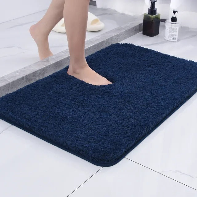 Ultra-Soft Plush Bath Rug with Non-Slip Backing, Highly Absorbent Microfiber Bathroom Mat – Machine Washable, Various Colors Available 0