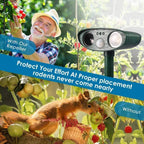Ultrasonic Pest Repeller, Solar Powered with Motion Sensor for Garden 3